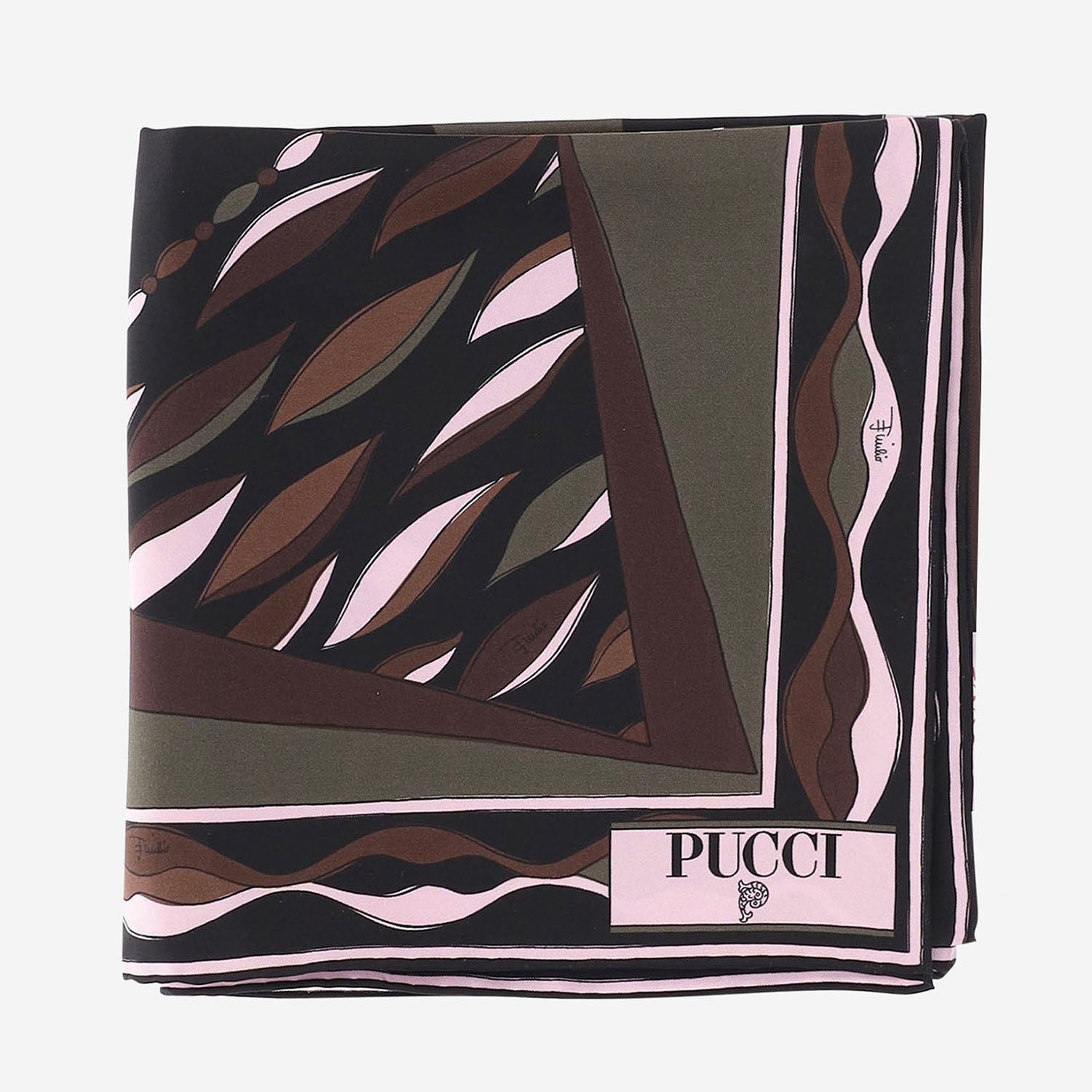 FOULARD IN SETA CON MIX DI STAMPE 6UGB41 6UC112 EMILIO PUCCI 