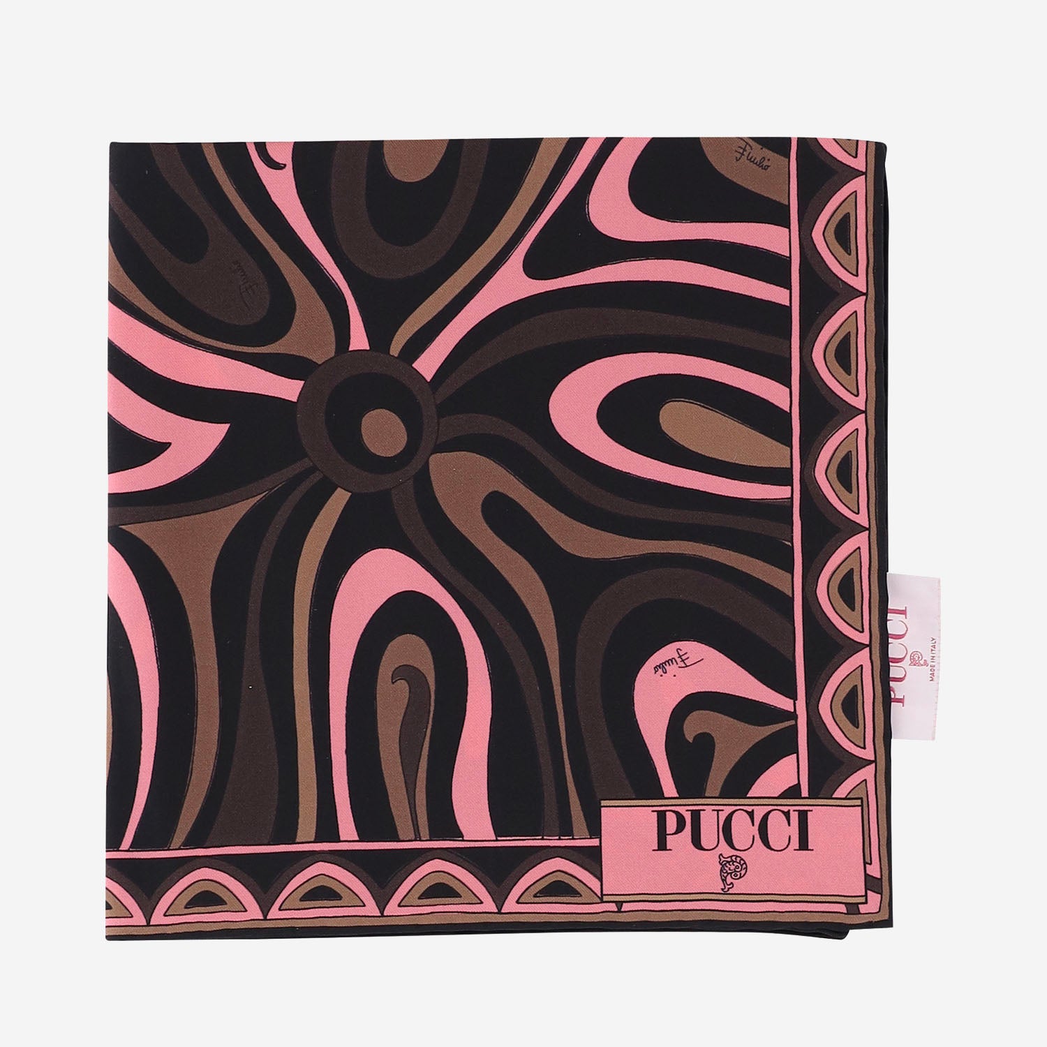 FOULARD IN SETA CON MIX DI STAMPE 6UGB44 6UC281 EMILIO PUCCI 