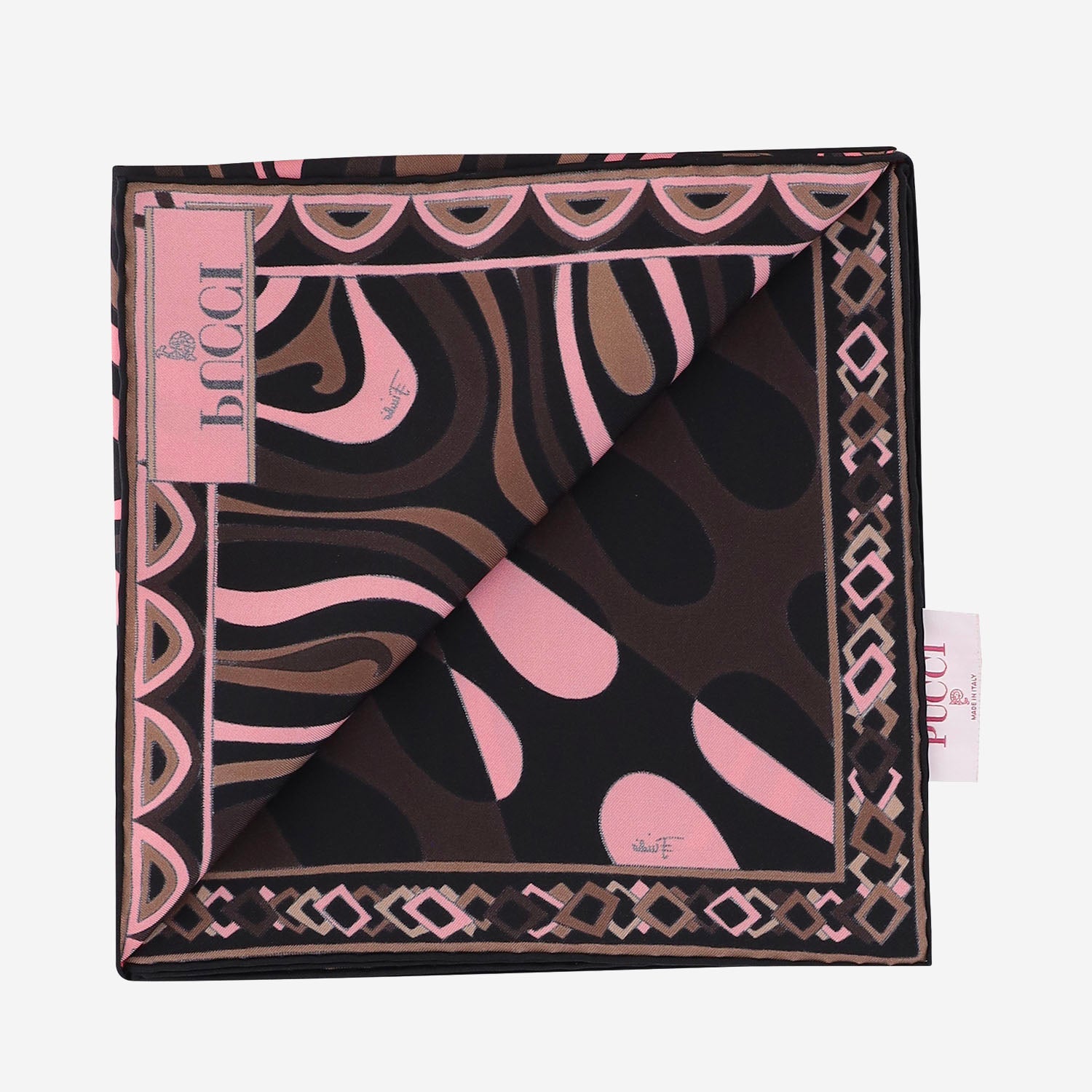 FOULARD IN SETA CON MIX DI STAMPE 6UGB44 6UC281 EMILIO PUCCI 