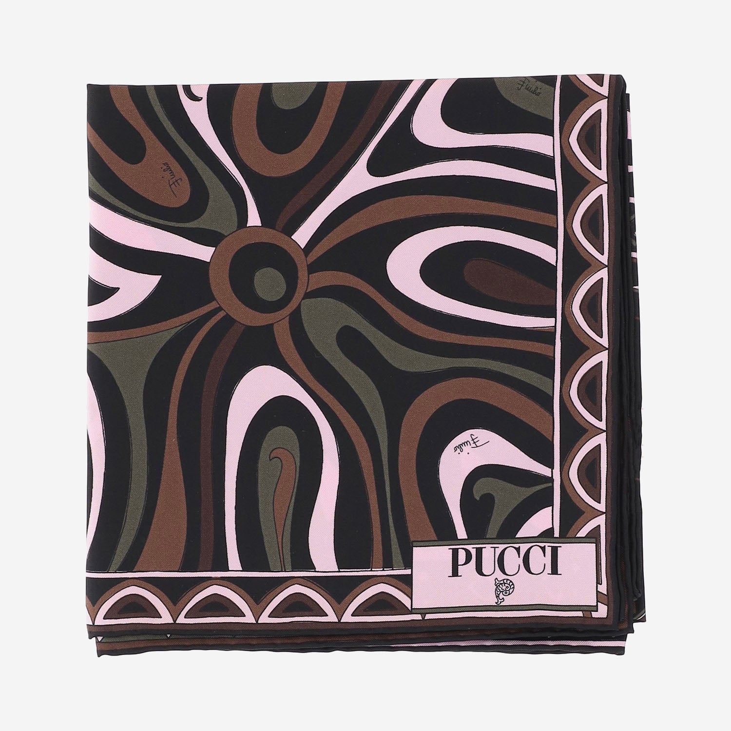 FOULARD IN SETA CON MIX DI STAMPE 6UGB44 6UC282 EMILIO PUCCI 