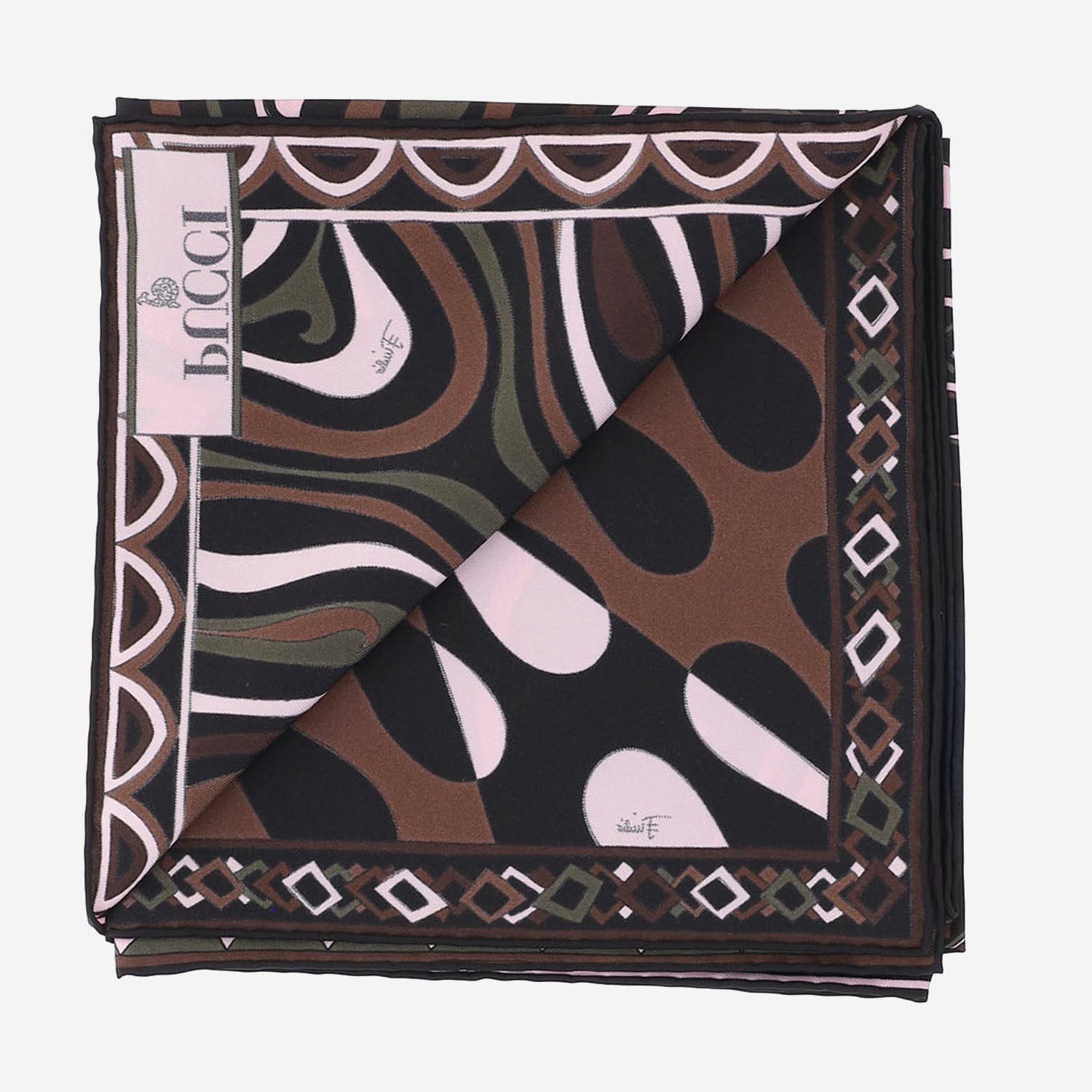 FOULARD IN SETA CON MIX DI STAMPE 6UGB44 6UC282 EMILIO PUCCI 