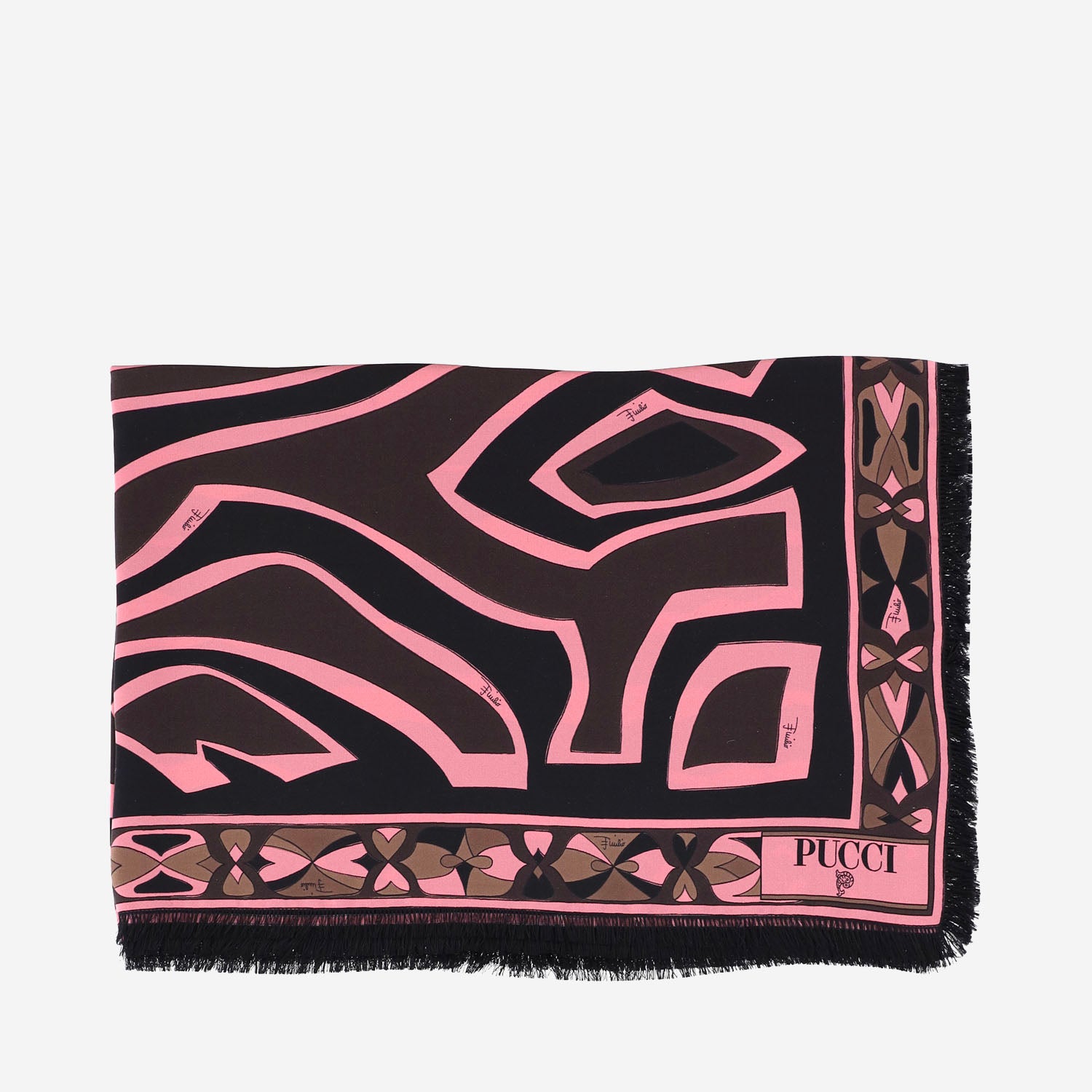 FOULARD  IN SETA CON MIX DI STAMPE 6UGB77 6UC271 EMILIO PUCCI 