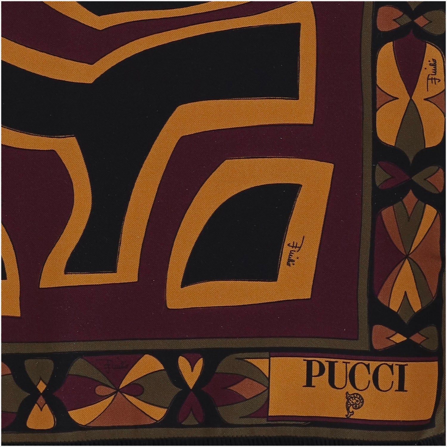 FOULARD  IN SETA CON MIX DI STAMPE 6UGB77 6UC272 EMILIO PUCCI 