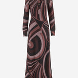 Abito in lurex stretch con stampa Iride 6UJI65 6U867011 EMILIO PUCCI 