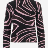 Maglia in Lana con Stampa Labirinto 6UKM73 6U960020 EMILIO PUCCI 