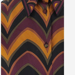 T-SHIRT IN TWILL DI SETA CON STAMPA BAIADERA 6URJ10 6U841075 EMILIO PUCCI 