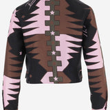 CAMICIA CROP IN SETA CON STAMPA VALDIMONTONE 6URJ15 6U831052 EMILIO PUCCI 