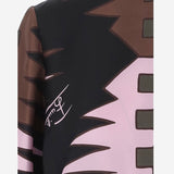 T-SHIRT IN TWILL DI SETA CON STAMPA VALDIMONTONE 6URM73 6U831052 EMILIO PUCCI 