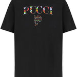 T-SHIRT IN COTONE CON LOGO 6UTP75 6U990999 EMILIO PUCCI 