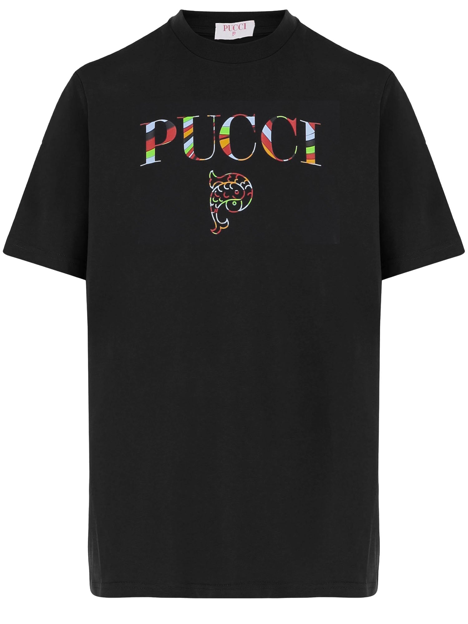 T-SHIRT IN COTONE CON LOGO 6UTP75 6U990999 EMILIO PUCCI 
