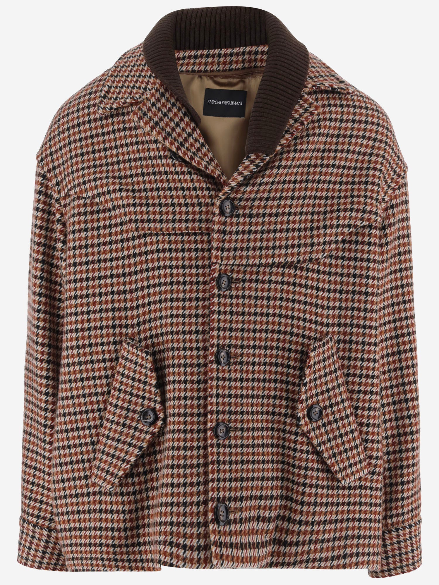 CAPPOTTO IN MISTO LANA CON COLLETTO A COSTE EM000268 TE23209F1053 EMPORIO ARMANI 