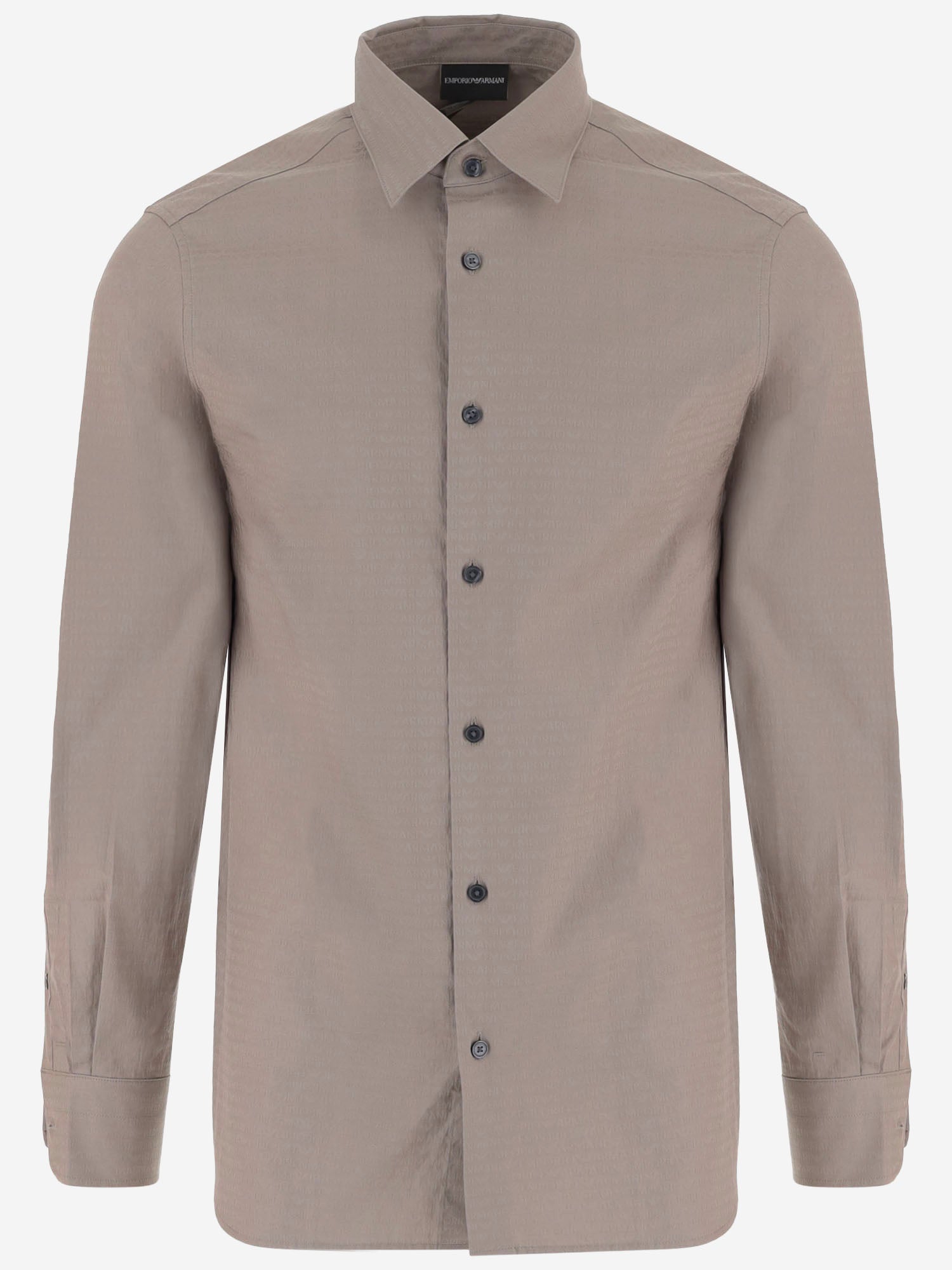 CAMICIA IN COTONE CON LOGO EM001537 AF18123F8210 EMPORIO ARMANI 