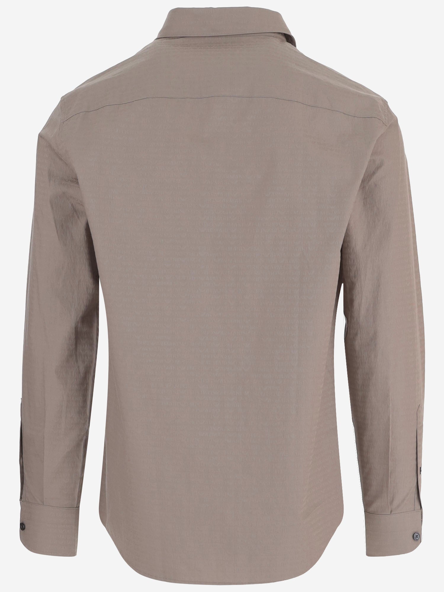 CAMICIA IN COTONE CON LOGO EM001537 AF18123F8210 EMPORIO ARMANI 