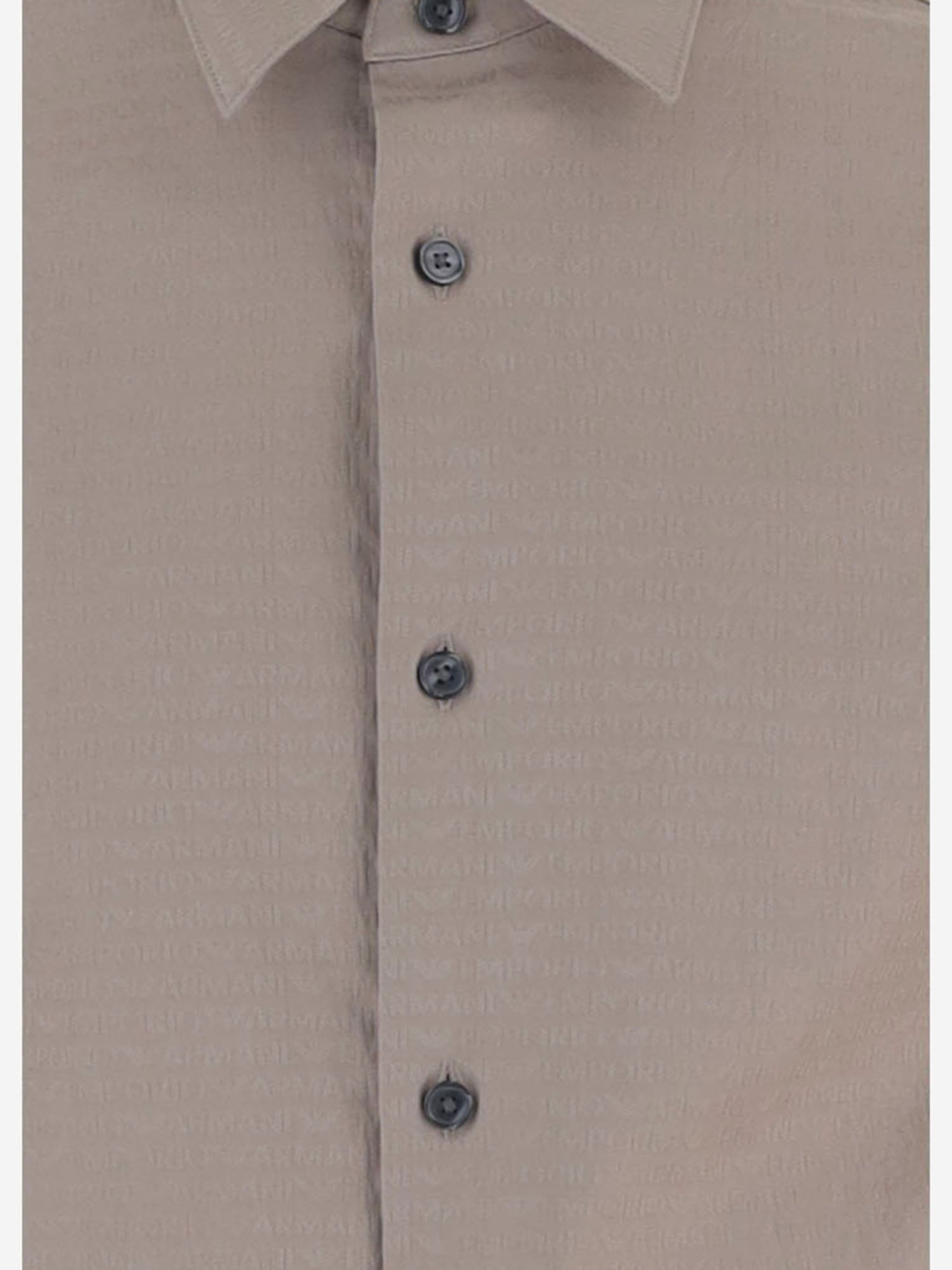CAMICIA IN COTONE CON LOGO EM001537 AF18123F8210 EMPORIO ARMANI 