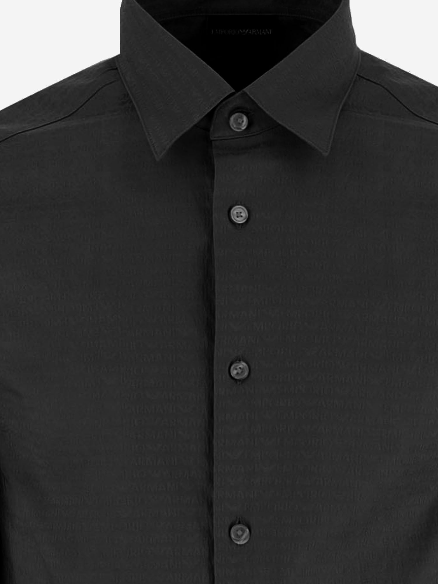 CAMICIA IN COTONE CON LOGO EM001537 AF18123FC203 EMPORIO ARMANI 