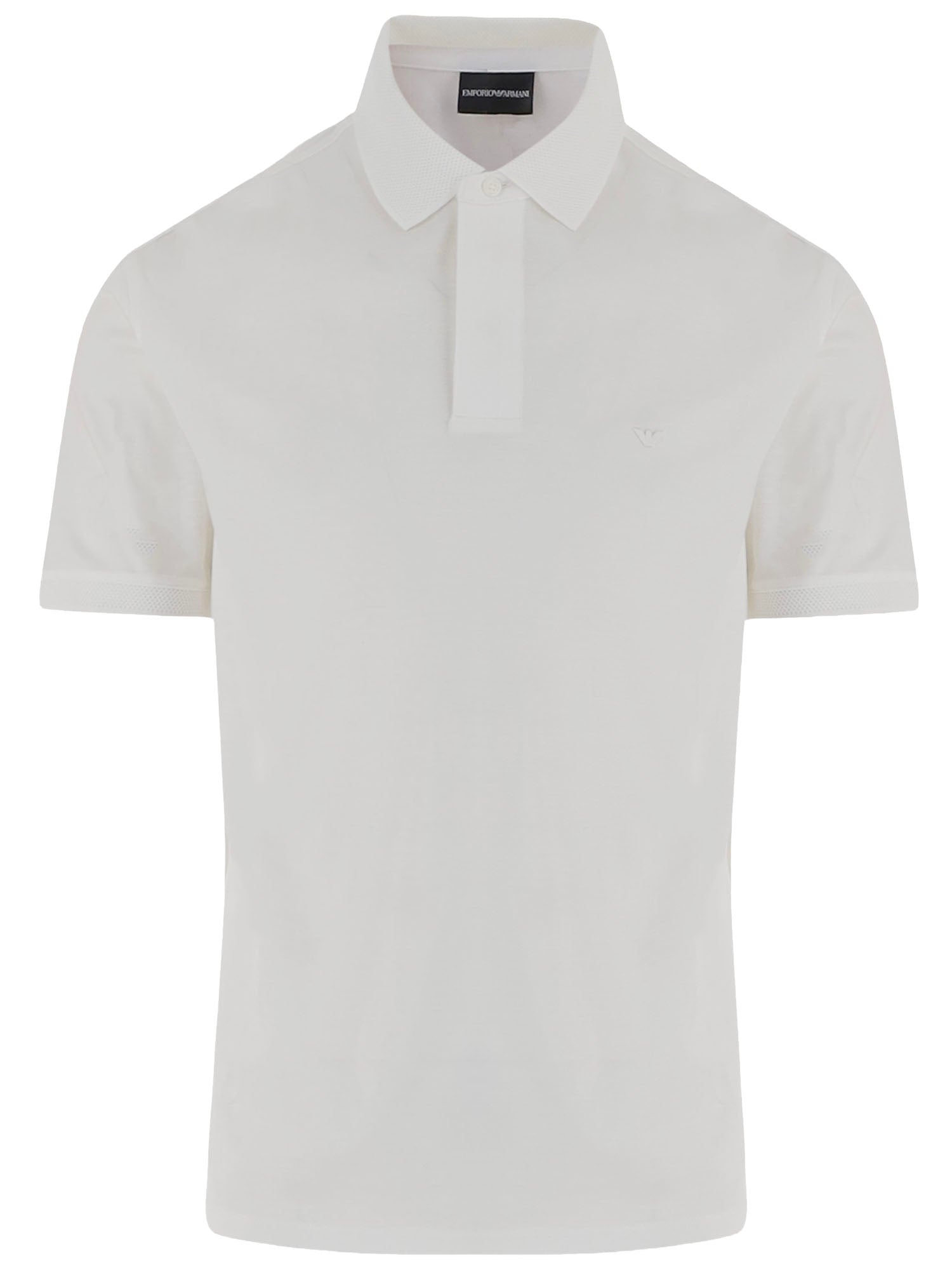 POLO IN MISTO COTONE CON LOG EM004588 AF10017U0003 EMPORIO ARMANI 