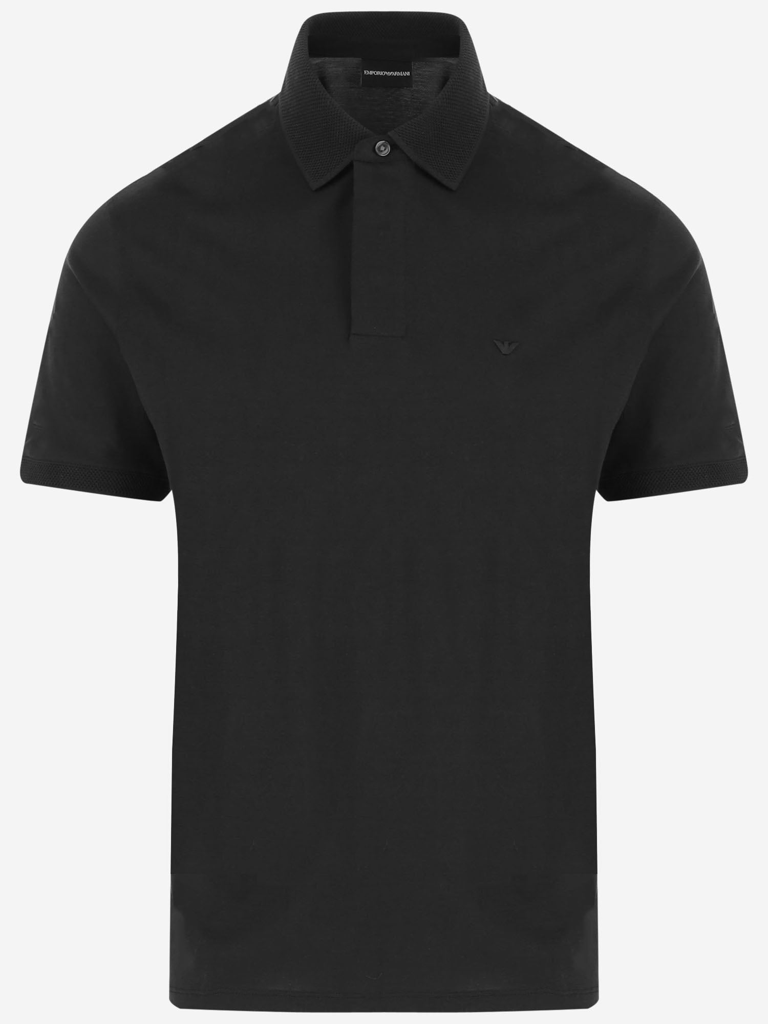 POLO IN MISTO COTONE CON LOGO EM004588 AF10017UC001 EMPORIO ARMANI 