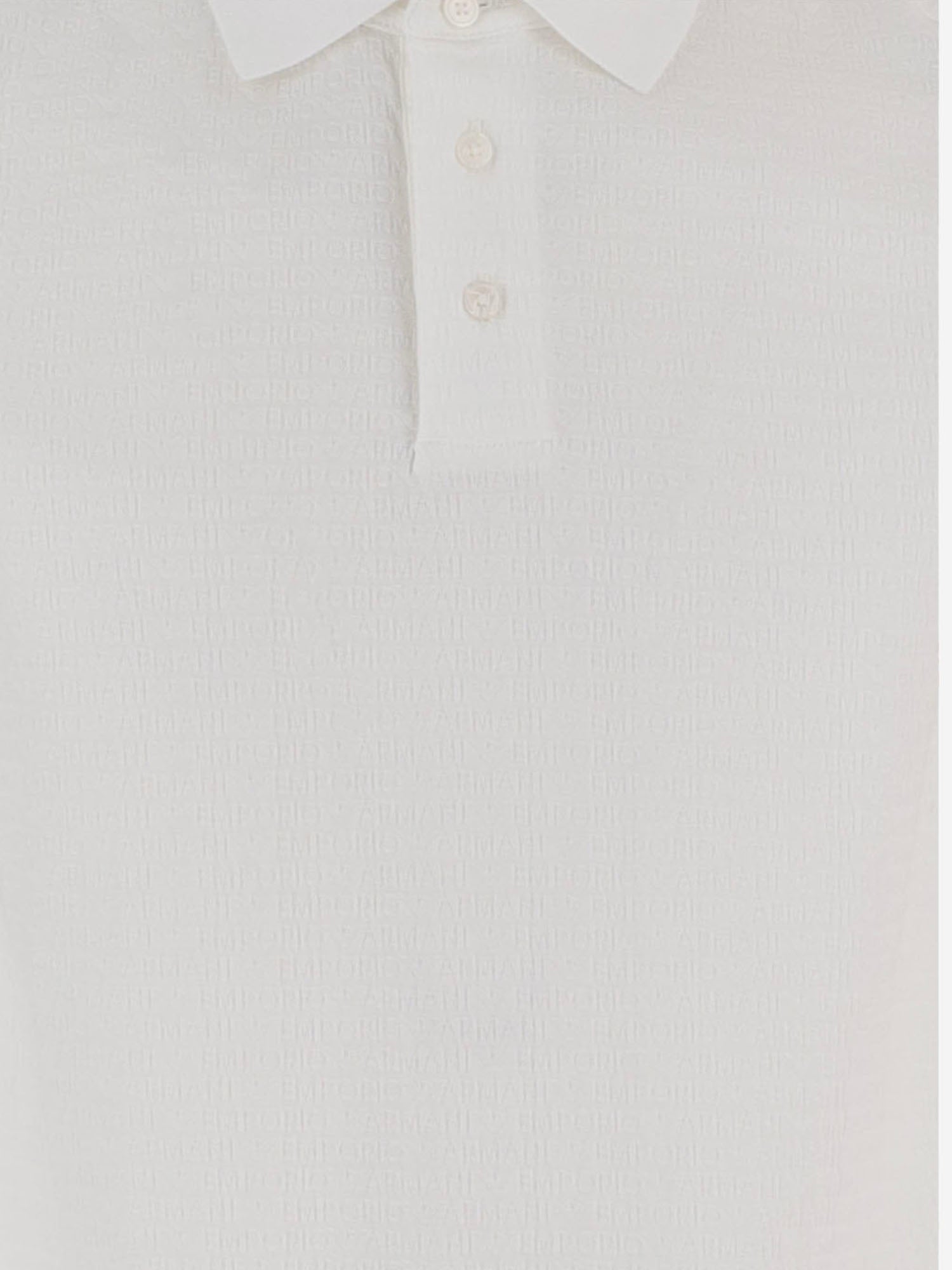 POLO IN COTONE CON LOGO EM004595 AF10762F0185 EMPORIO ARMANI 