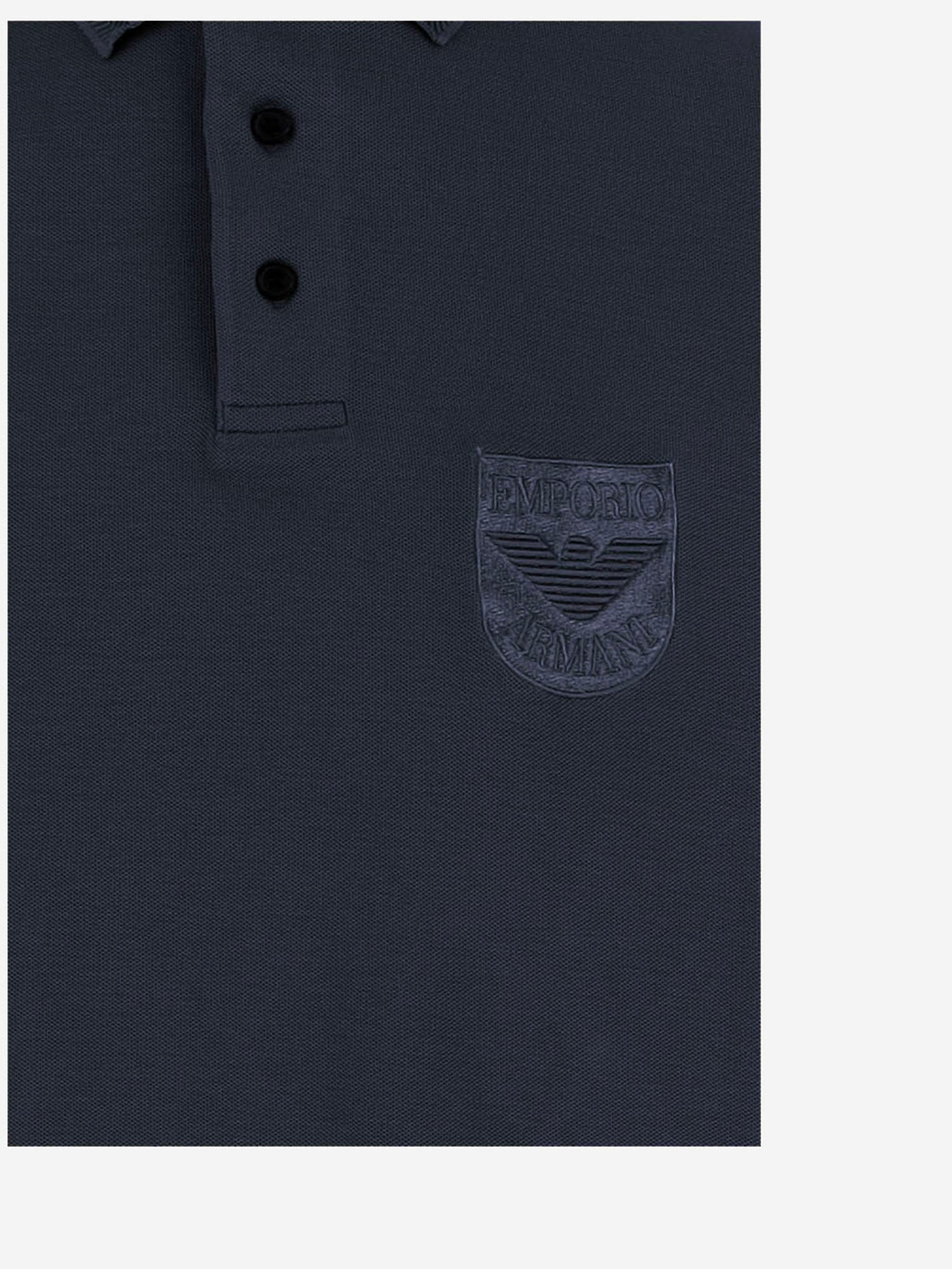 POLO IN COTONE CON LOGO EM005363 AF10497UB118 EMPORIO ARMANI 