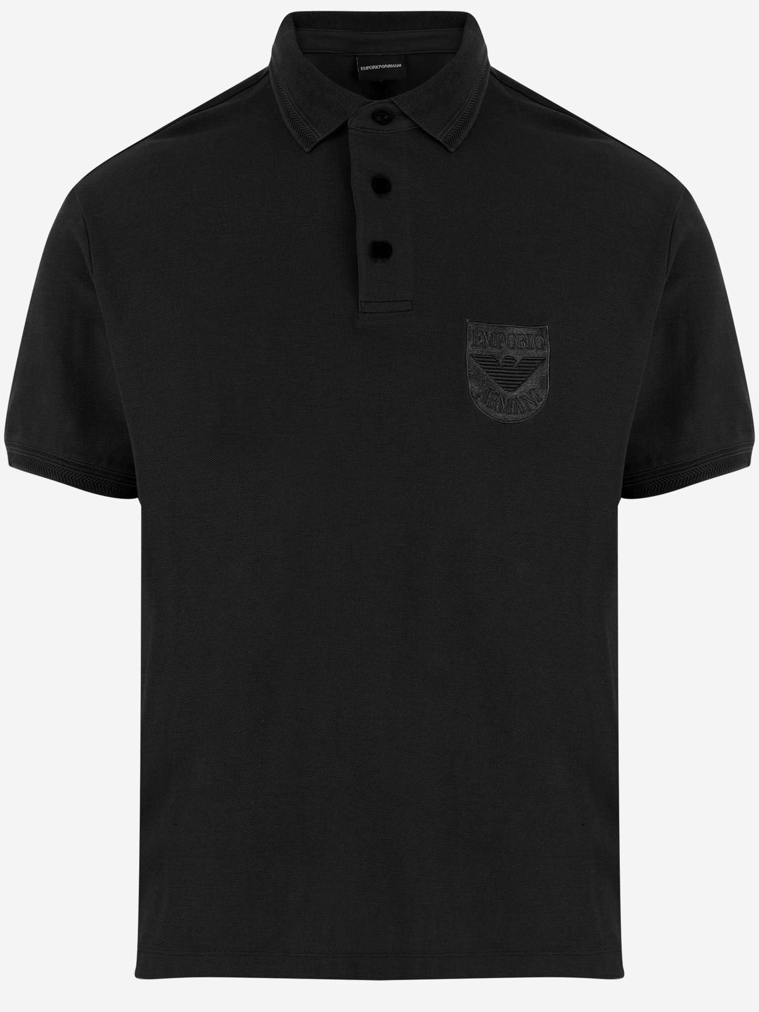 POLO IN COTONE CON LOGO EM005363 AF10497UC001 EMPORIO ARMANI 