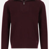 MAGLIONE HALF-ZIP IN LANA E COTONE EM006294 AF27933UA297 EMPORIO ARMANI 