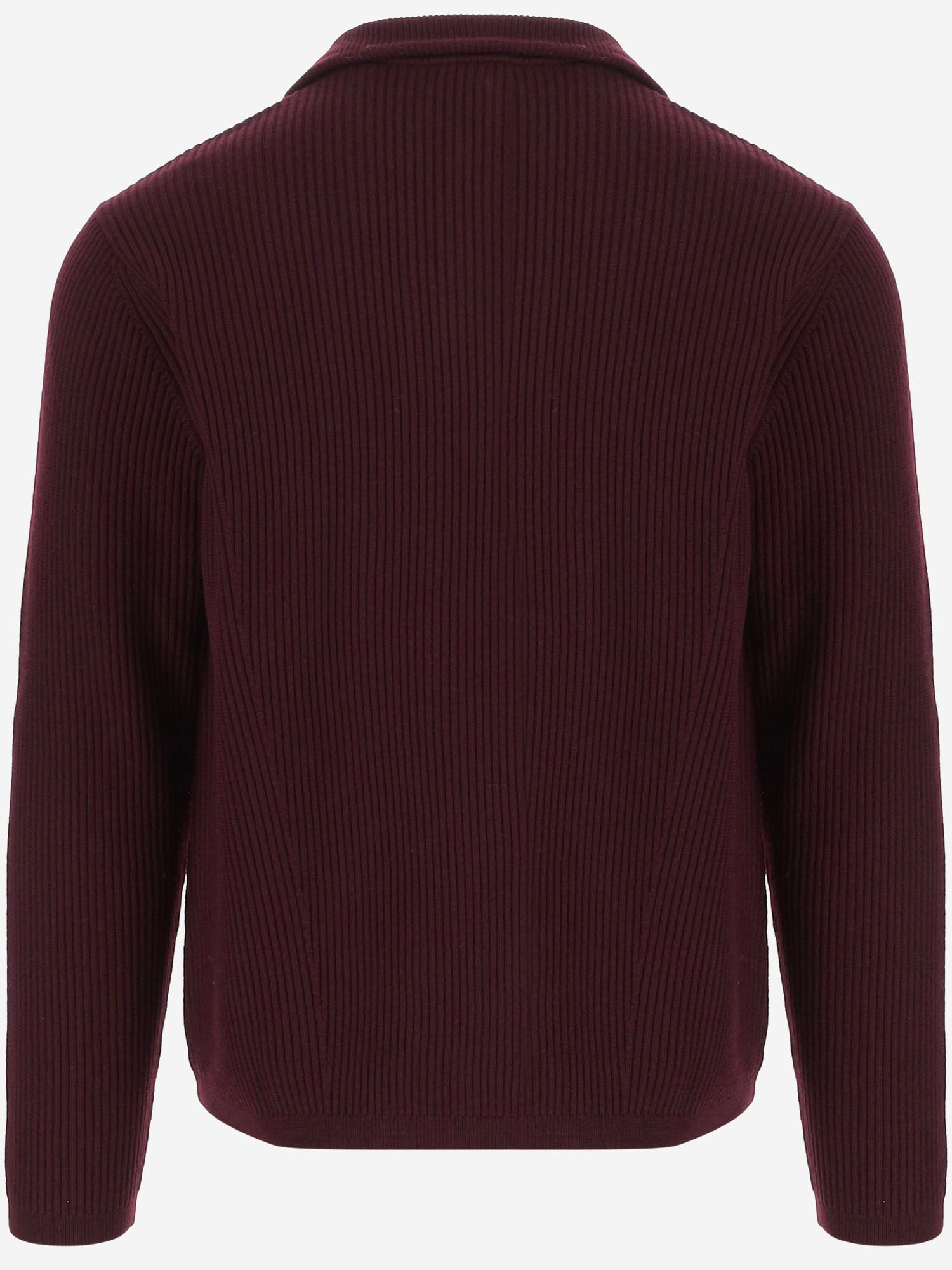 MAGLIONE HALF-ZIP IN LANA E COTONE EM006294 AF27933UA297 EMPORIO ARMANI 