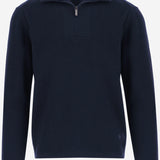 MAGLIONE HALF-ZIP IN LANA E COTONE EM006294 AF27933UB109 EMPORIO ARMANI 