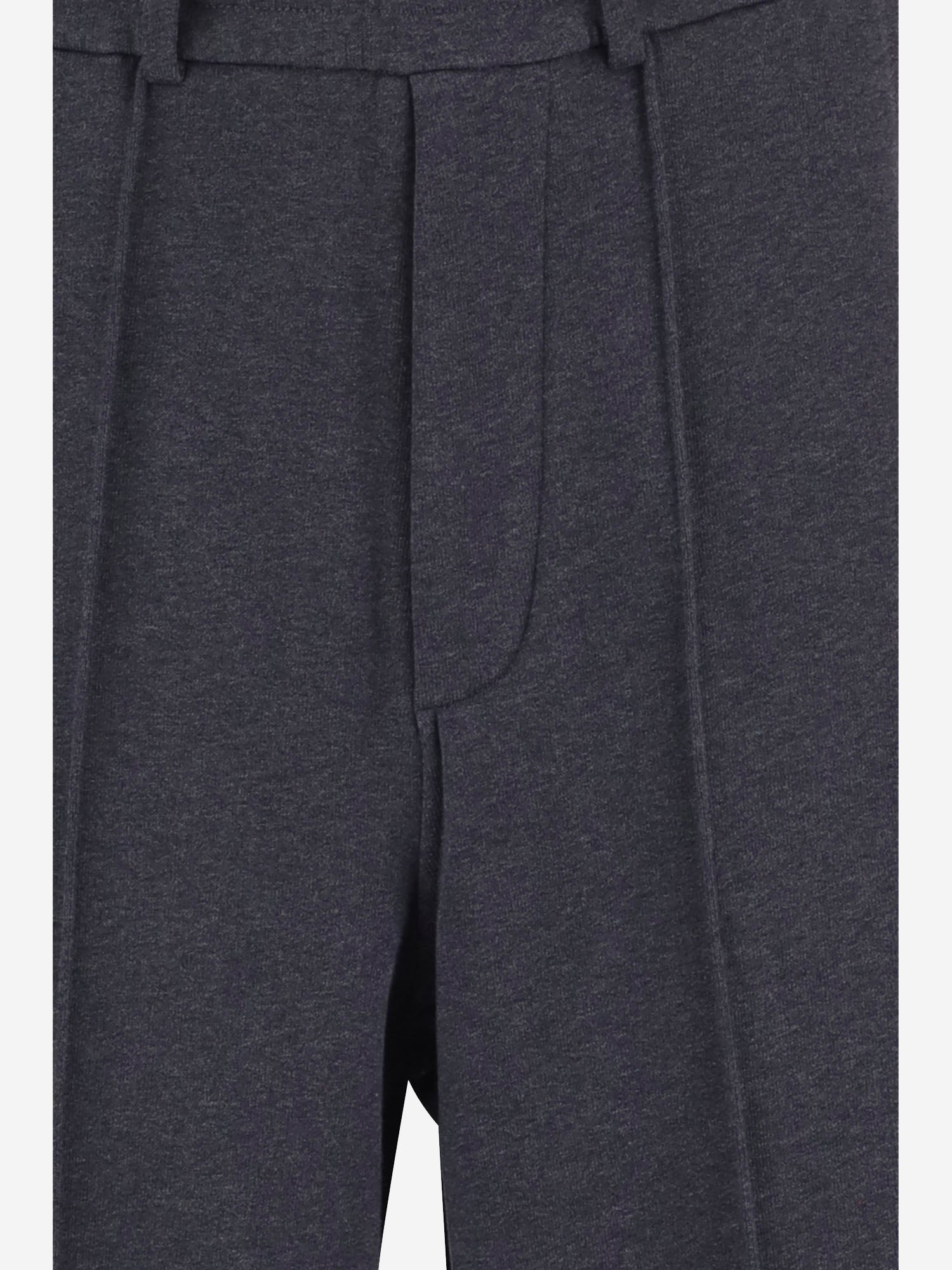 PANTALONI IN COTONE CON PINCES E GAMBA DRITTA EM006837 AF13713UA083 EMPORIO ARMANI 