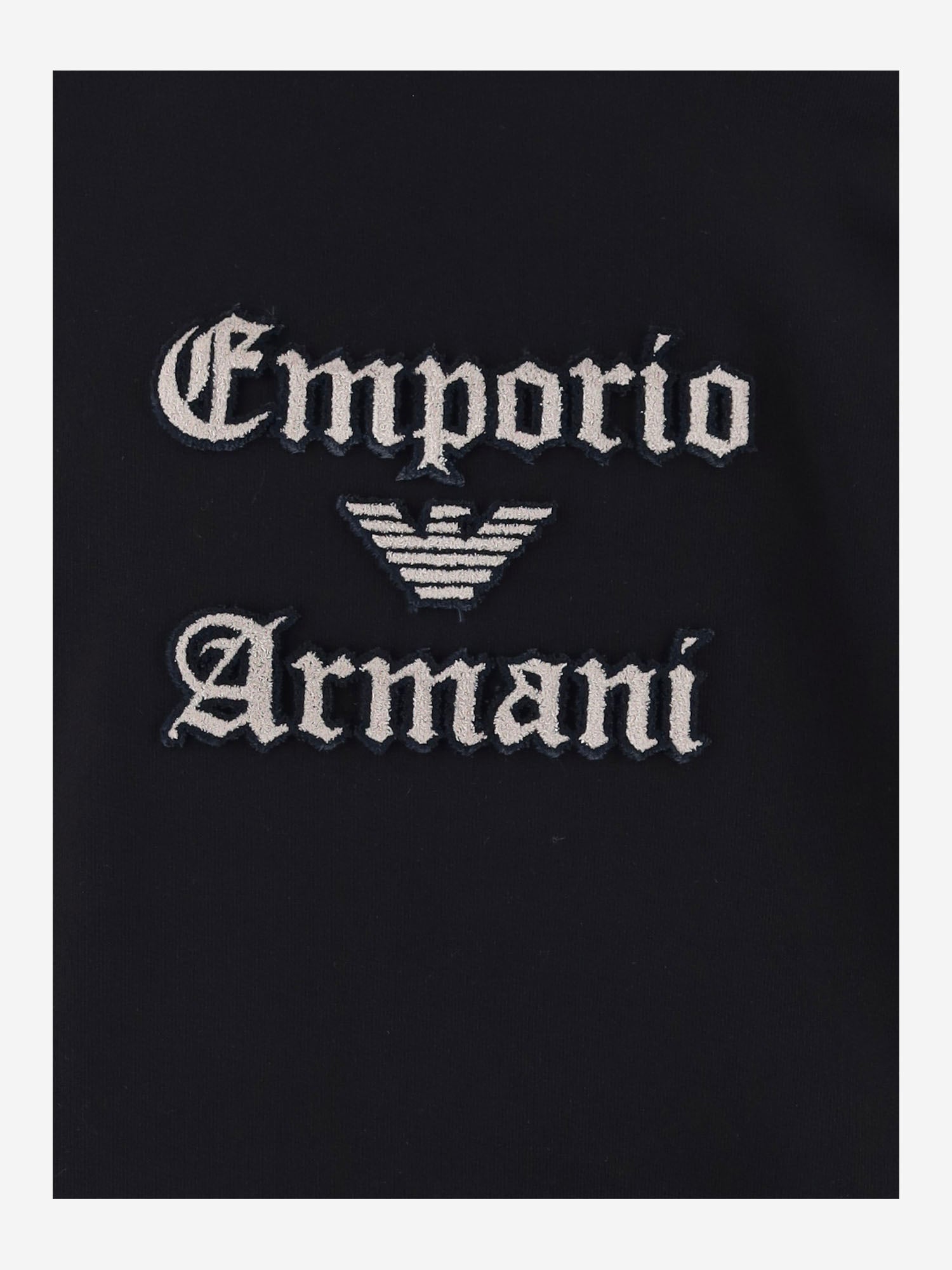 FELPA IN COTONE CON LOGO EM006840 AF13713UC001 EMPORIO ARMANI 