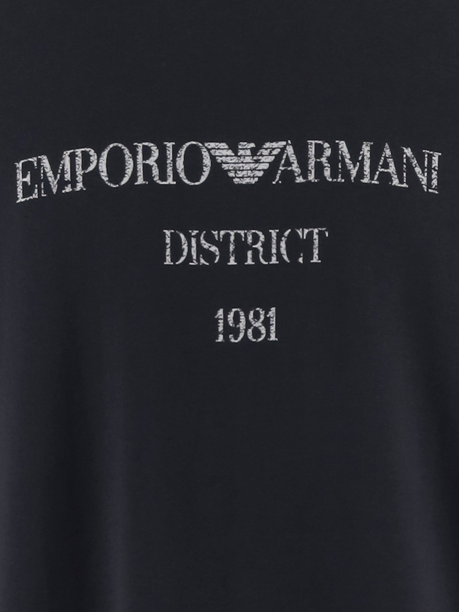 T-SHIRT IN COTONE CON LOGO EM007283 AF29523UB109 EMPORIO ARMANI 
