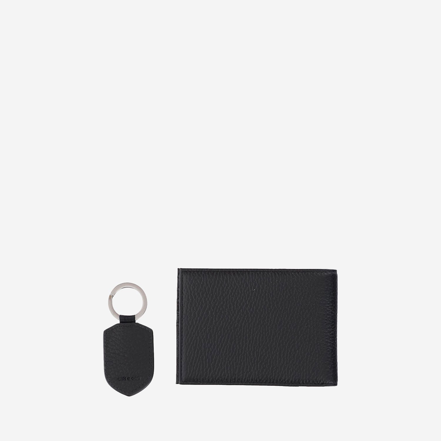 SET PORTAFOGLIO E PORTACHIAVI CON LOGO Y4R222 Y068E80001 EMPORIO ARMANI 