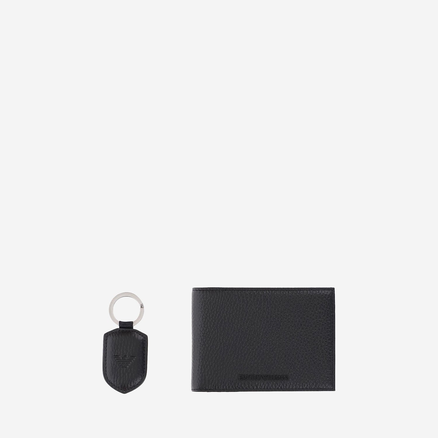 SET PORTAFOGLIO E PORTACHIAVI CON LOGO Y4R222 Y068E80001 EMPORIO ARMANI 