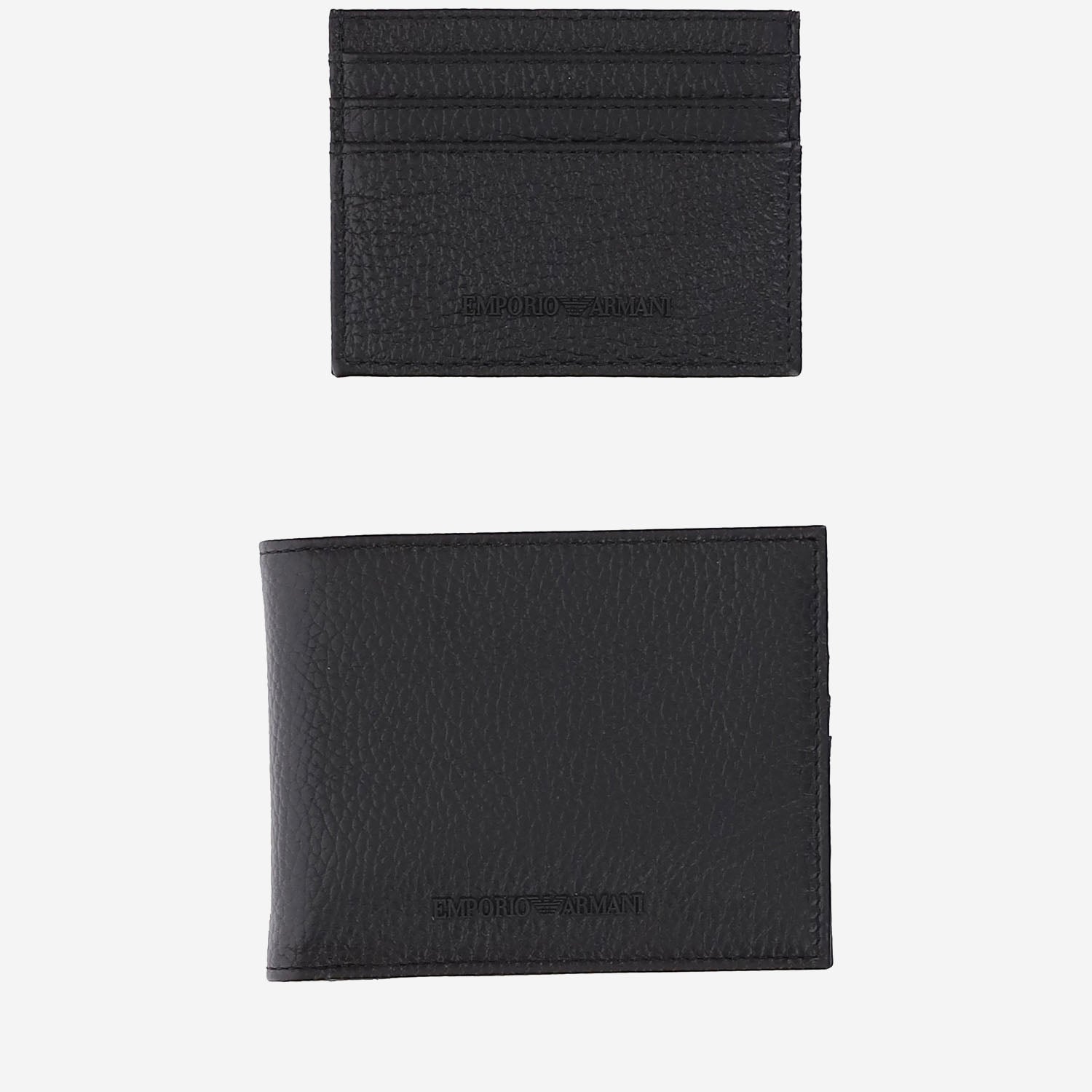 KIT PORTAFOGLI E PORTACARTE Y4R378 Y068E80001 EMPORIO ARMANI 