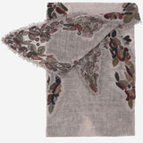 SCIARPA ARIKO IN MISTO LANA CON RICAMO 1015 91161 FALIERO SARTI 