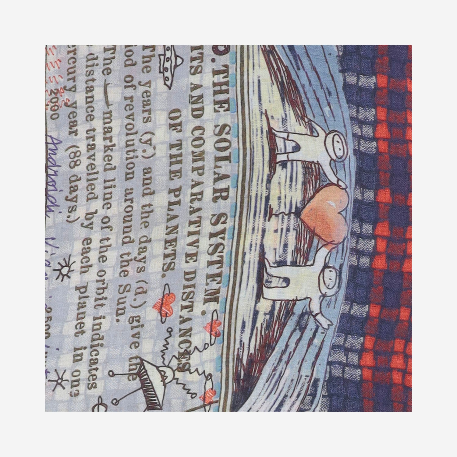 SCIARPA CARTA CELESTE IN MODAL E CASHMERE 2051 2840 FALIERO SARTI 