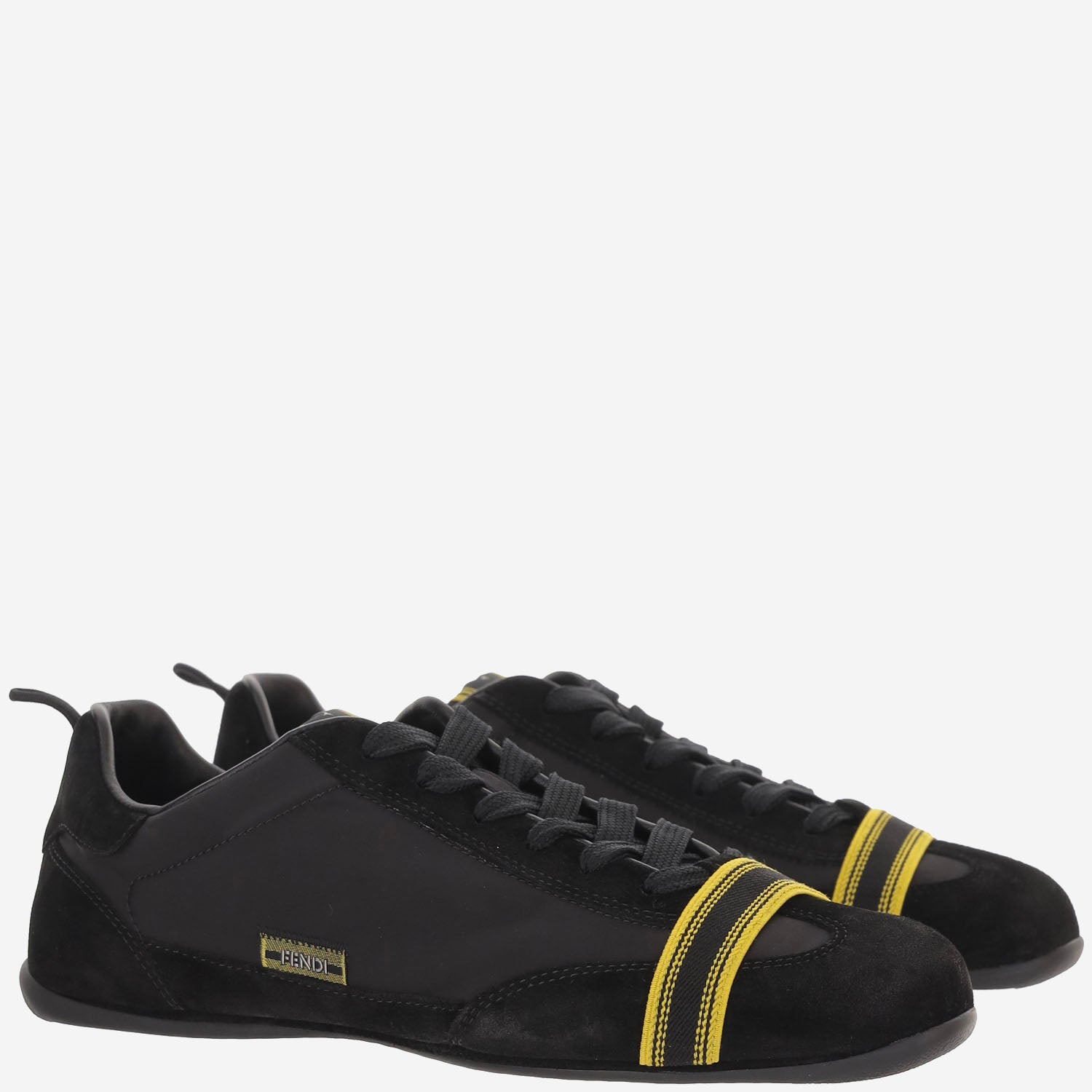 SNEAKERS IN SUEDE E TESSUTO CON LOGO 7E1968 AY0TF08M4 FENDI 