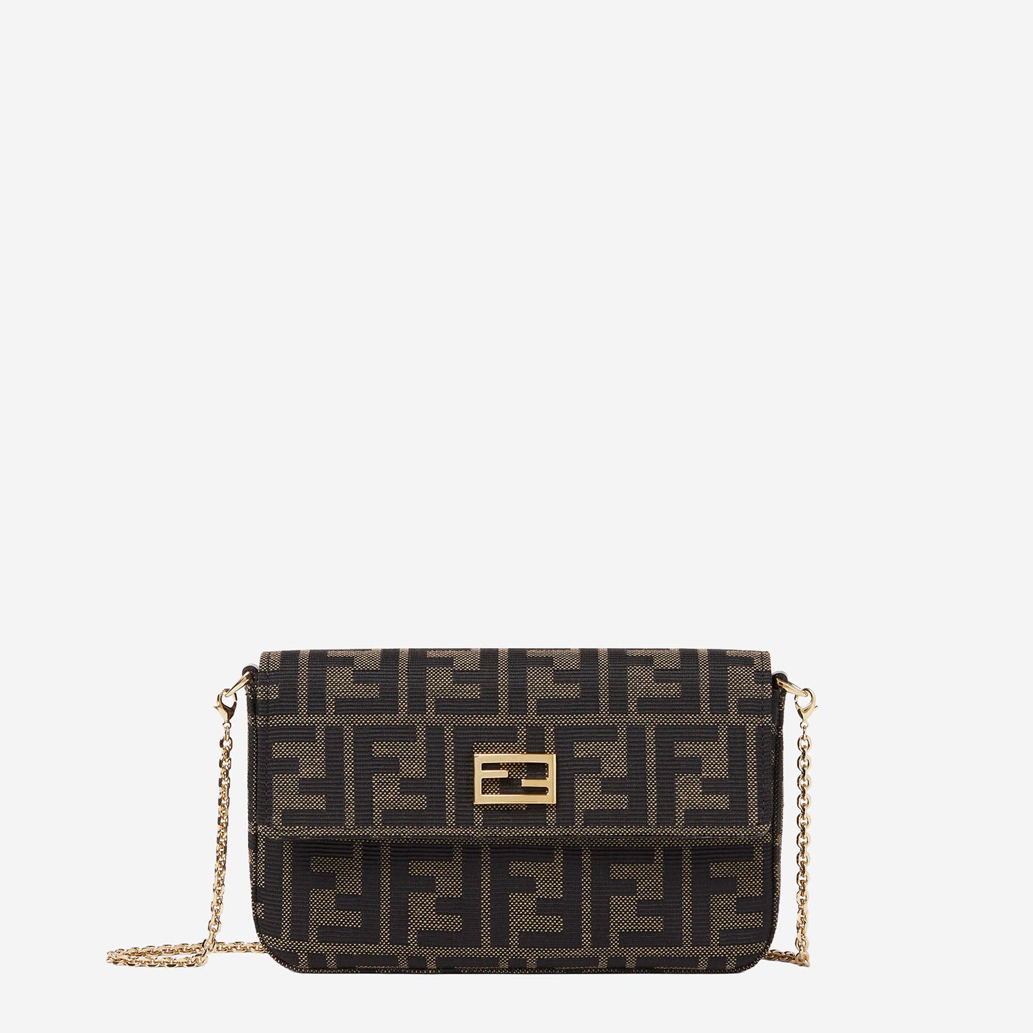 Portafoglio compatto in jacquard FF 8M0600 B1JYF0VAT FENDI 