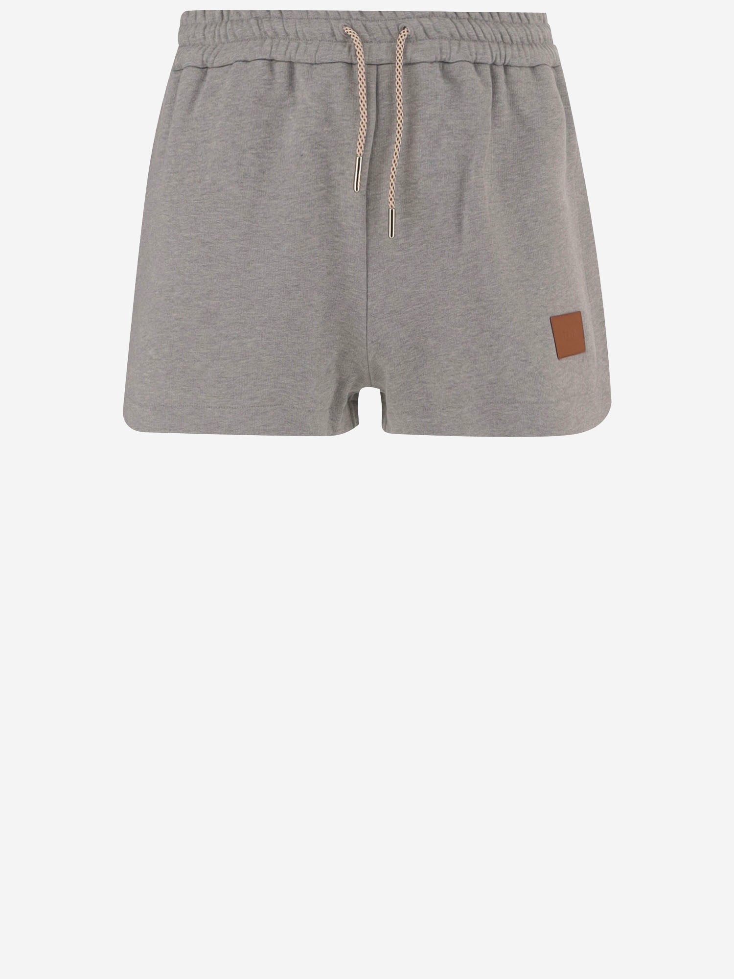 PANTALONI CORTI IN COTONE CON LOGO FR6749 AW8BF0TAZ FENDI 