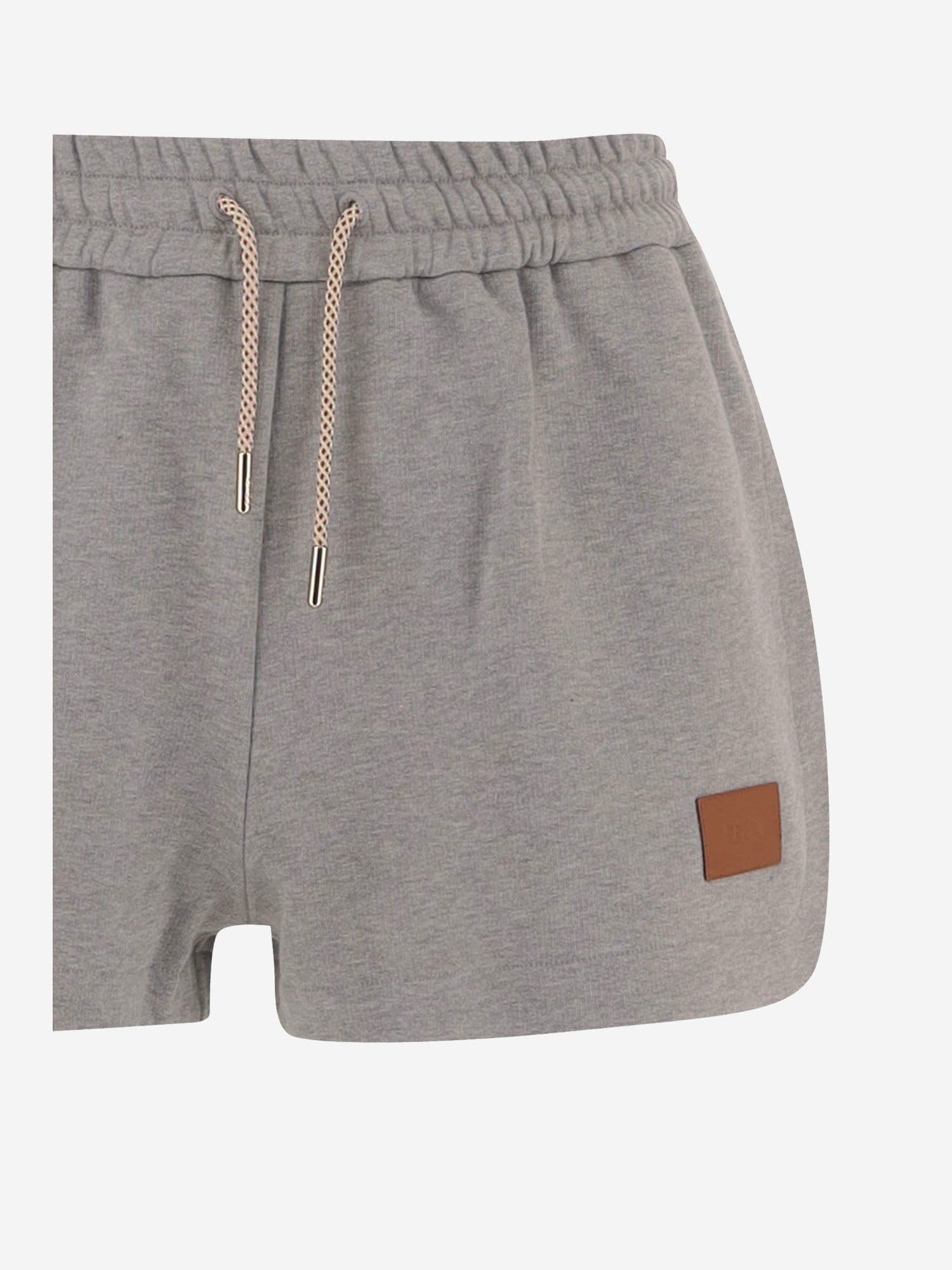 PANTALONI CORTI IN COTONE CON LOGO FR6749 AW8BF0TAZ FENDI 