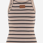 CANOTTA IN COTONE STRETCH A RIGHE FS7966 AW88F1X32 FENDI 