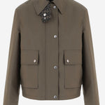 GIUBBOTTO IN MISTO COTONE STRETCH FW5158 B1UE F1XEW FENDI 