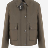 GIUBBOTTO IN MISTO COTONE STRETCH FW5158 B1UE F1XEW FENDI 