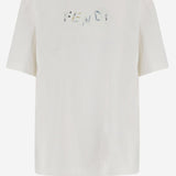 T-SHIRT IN COTONE CON LOGO FY1319 AUOBF0H0G FENDI 