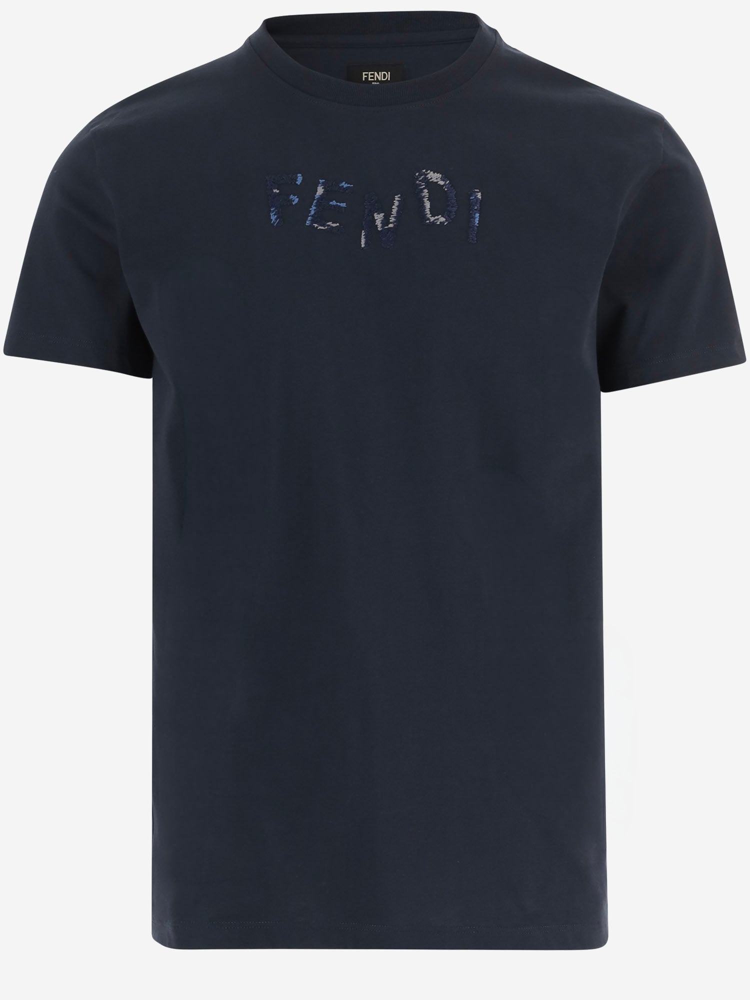 T-SHIRT IN COTONE CON LOGO FY1319 AUOBF0PTH FENDI 