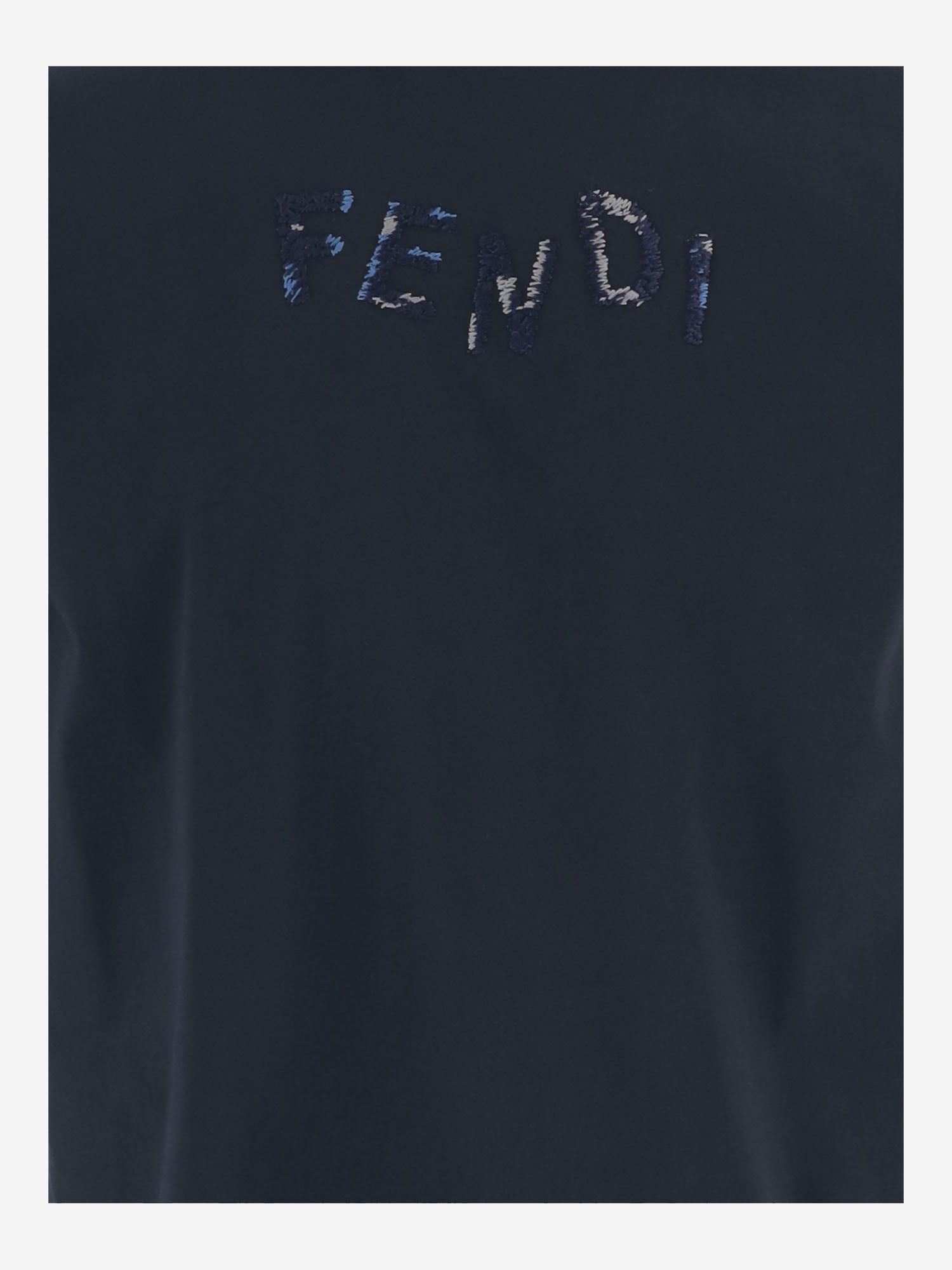 T-SHIRT IN COTONE CON LOGO FY1319 AUOBF0PTH FENDI 