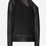 MAGLIA IN ORGANZA DI SETA FZXF68 B1IDF0QA1 FENDI 