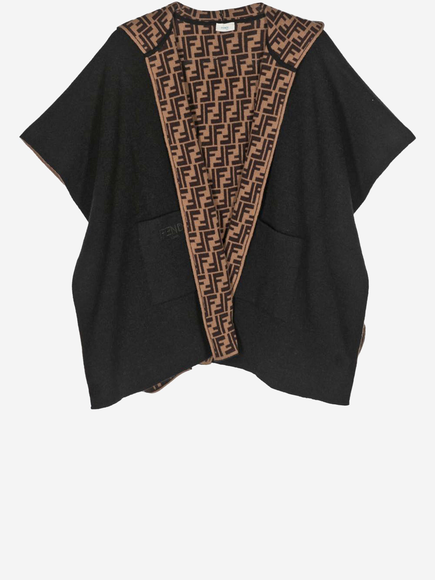 CAPPA REVERSIBILE IN MISTO LANA JFQ056 AKLSF1M0T FENDI KIDS 