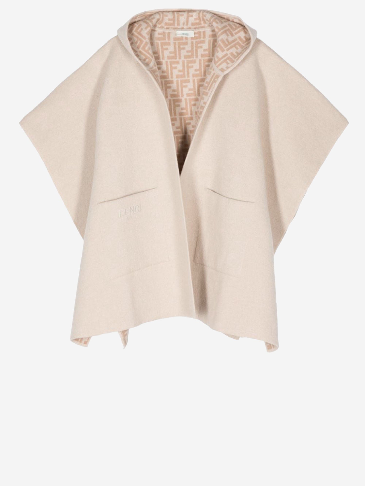 CAPPA REVERSIBILE IN MISTO LANA JFQ057 AO29F0AYG FENDI KIDS 