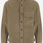 CAMICIA IN COTONE VELLUTO A COSTE A6002G 224 FINAMORE 