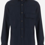 Camicia in lana e cashmere A6007Y 01 FINAMORE 